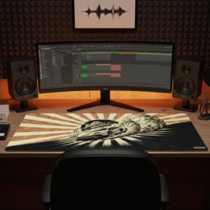 Drift King's Sunset | Extended Gaming Mousepad - LAMBO Desk Mat