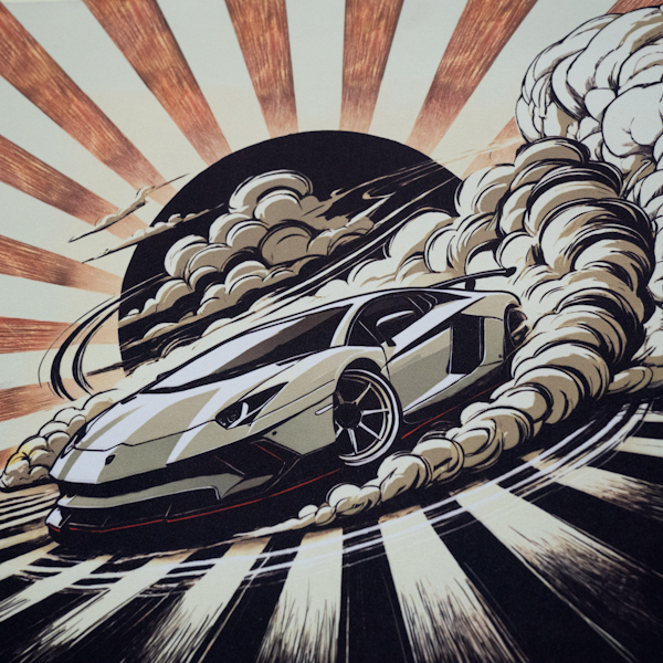 Drift King's Sunset | Extended Gaming Mousepad - LAMBO Desk Mat - Image 4