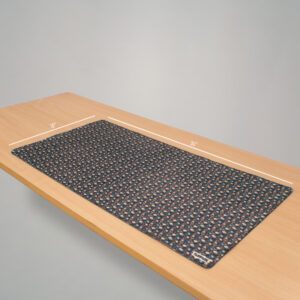 CALAVERA CLASH: TOXIC BLOOM | Green & Red Skull Pattern Extended Desk Mat