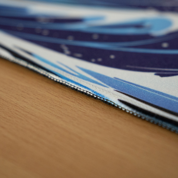 CRIMSON WAVE | Abstract Japanese Desk Mat | Extended Gaming Mouse pad - Image 3