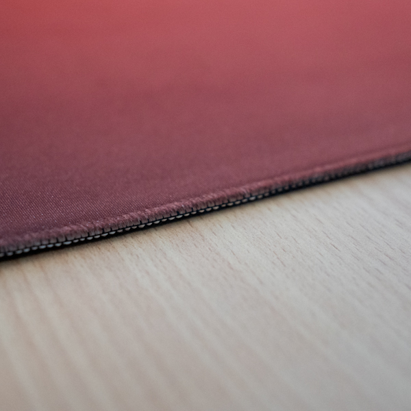 WARRIOR RIVALRY | Minimalist Silhouette Combatants Desk Mat | 36"x18" | Vivid Orange. - Image 5